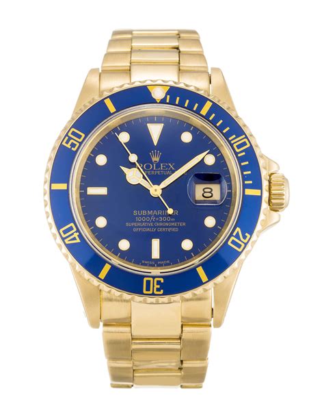 blue and gold rolex submariner replica|rolex submariner gold for sale.